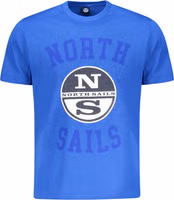 Blue Cotton Men's T-Shirt 1