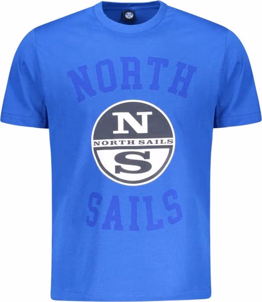 Blue Cotton Men's T-Shirt