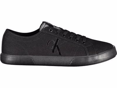 Black Cotton Men Sneaker