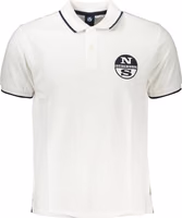 White Cotton Men's Polo Shirt 1