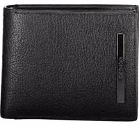 Black Leather Men Wallet 1