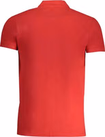 Red Cotton Men Polo Shirt 2