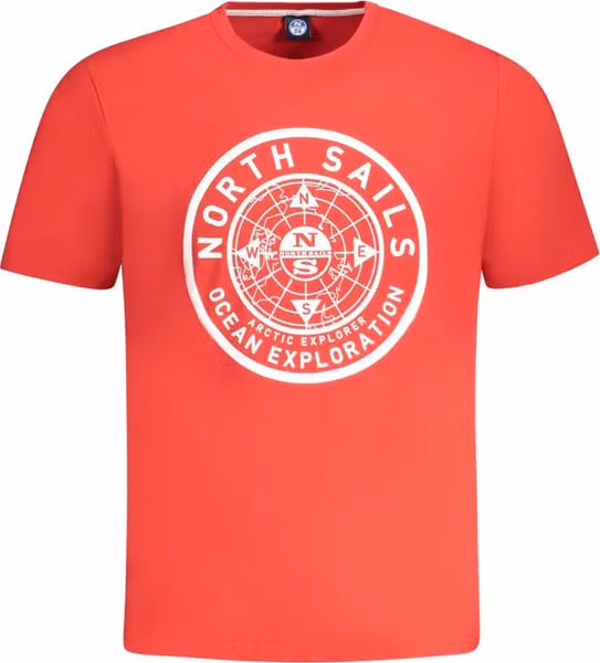 Red Cotton Men T-Shirt