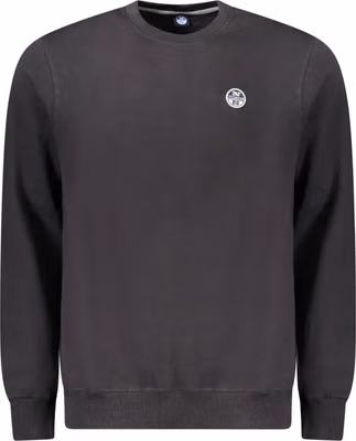 Black Cotton Men's Sweatshirt