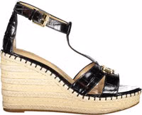 Black Leather Women Sandal 1