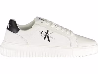 Sophisticated White Lace-Up Sneakers