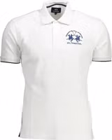 White Cotton Men Polo Shirt 1