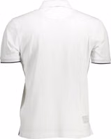 White Cotton Men Polo Shirt 2