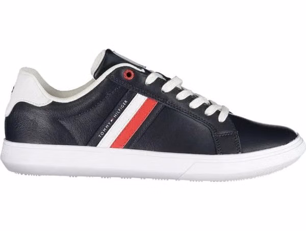 Blue Leather Men Sneaker