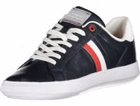 Blue Leather Men Sneaker 3