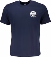 Blue Cotton Men's T-Shirt 1