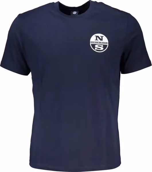 Blue Cotton Men's T-Shirt
