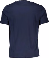 Blue Cotton Men's T-Shirt 2
