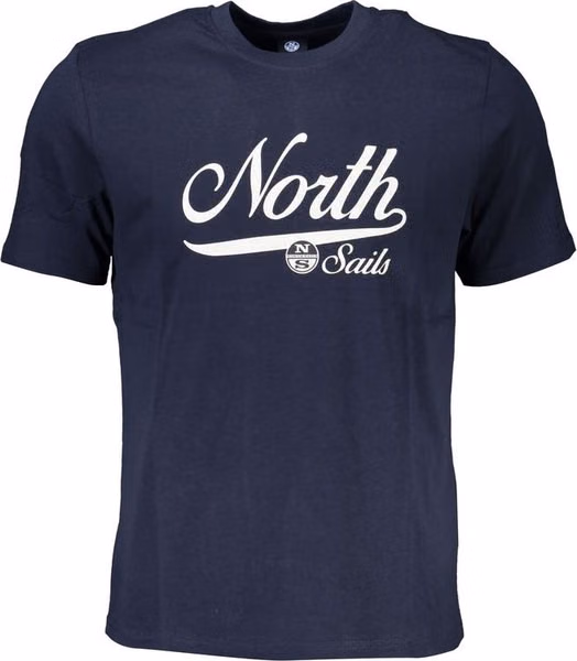 Blue Cotton Men T-Shirt