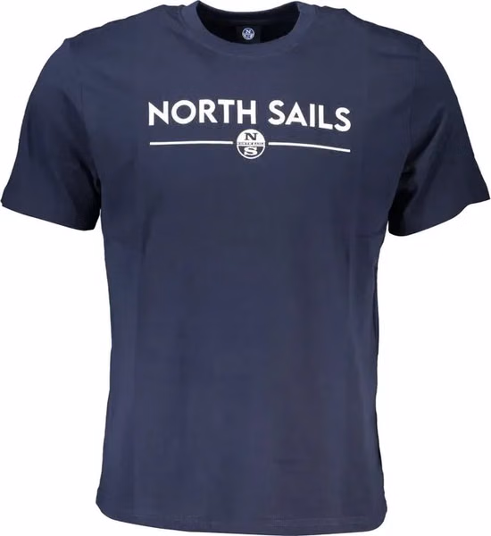 Blue Cotton Men T-Shirt