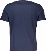 Blue Cotton Men T-Shirt 2