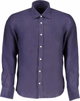 Blue Organic Cotton Men Shirt 3