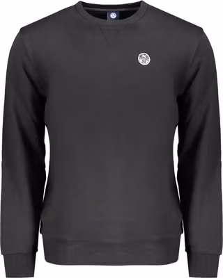 Black Cotton Men's Sweatshirt