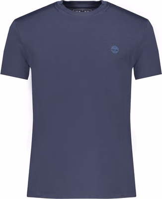 Blue Cotton Men's Slim-Fit T-Shirt