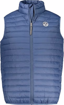 Blue Polyamide Men's Vest