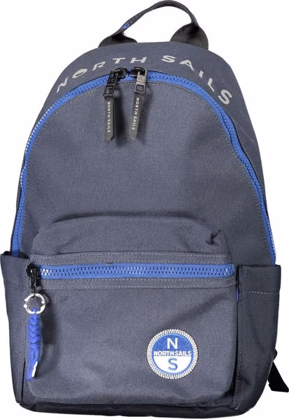 Blu Polyester Men Backpack