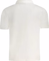 White Cotton Men Polo Shirt 2