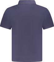 Blue Cotton Men Polo 2
