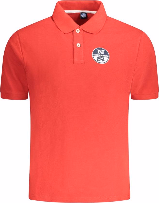 Red Cotton Men Polo