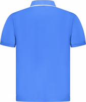 Blue Cotton Men Polo Shirt 3