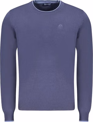 Blue Cotton Men's Sweater