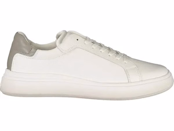 White Polyurethane Men Sneaker