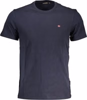 Blue Cotton Men T-Shirt 1