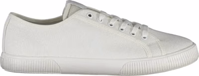 White Cotton Men's Sneaker
