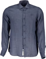 Blu Linen Men Shirt 1
