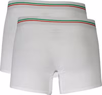 White Cotton Men's Boxer Briefs 2