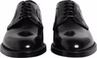 Black Leather Lace Up Derby Dress Formal Shoes 1