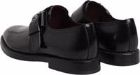 Black Leather Monk Strap Derby Formal Shoes 4