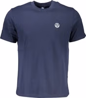 Blue Cotton Men T-Shirt 1