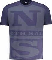 Blue Cotton Men T-Shirt 1