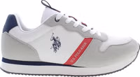 White Polyester Men's Sneaker 1
