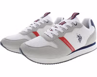 White Polyester Men's Sneaker 3