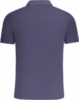 Blue Cotton Men Polo 2