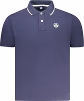 Blue Cotton Men Polo 2