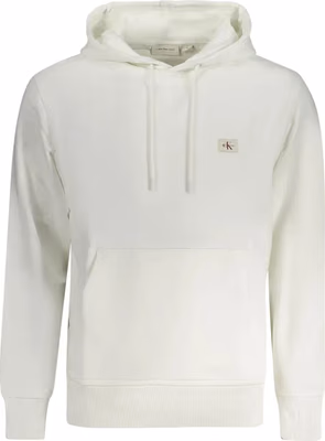 White Cotton Men's Hooded Sweatshirt
