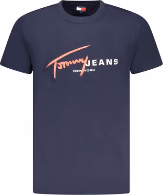Blue Cotton Men's T-Shirt