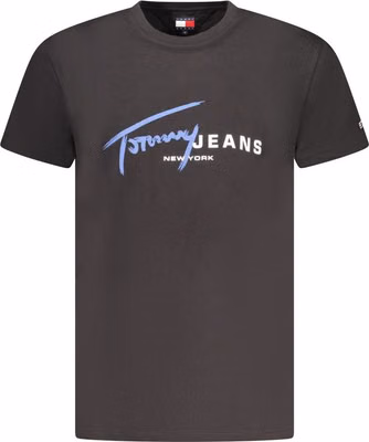 Black Cotton Men's T-Shirt