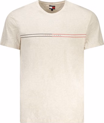 Beige Cotton Men's T-Shirt