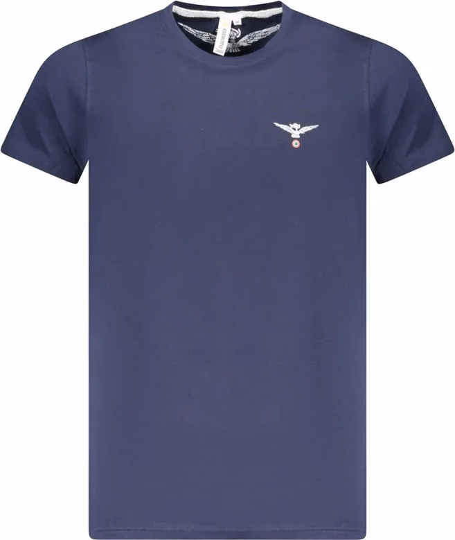 Blu Cotton Men T-Shirt