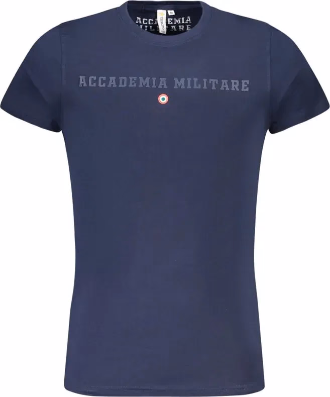 Blu Cotton Men T-Shirt