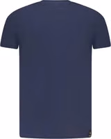 Blue Cotton Men T-Shirt 2